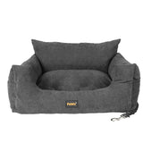 PaWz Pet Car Booster Seat Dog Protector L Grey Large-2006732990830481409