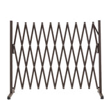 Garden Security Fence Gate Gate Metal Brown-2018816904071876609