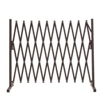 Garden Security Fence Gate Gate Metal Brown-2018816904071876609