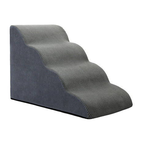 Pawz 4 Steps Pet Stairs Dog Ramp High Density Foam Grey-2018816829564260353