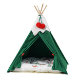 Pawz Pet Tent Dog Cat Tent Bed Washable Indoor Green-2011971127064268801