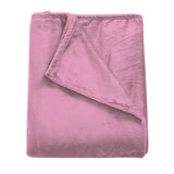 DreamZ 320GSM 220x240cm Ultra Soft Mink Pink Queen