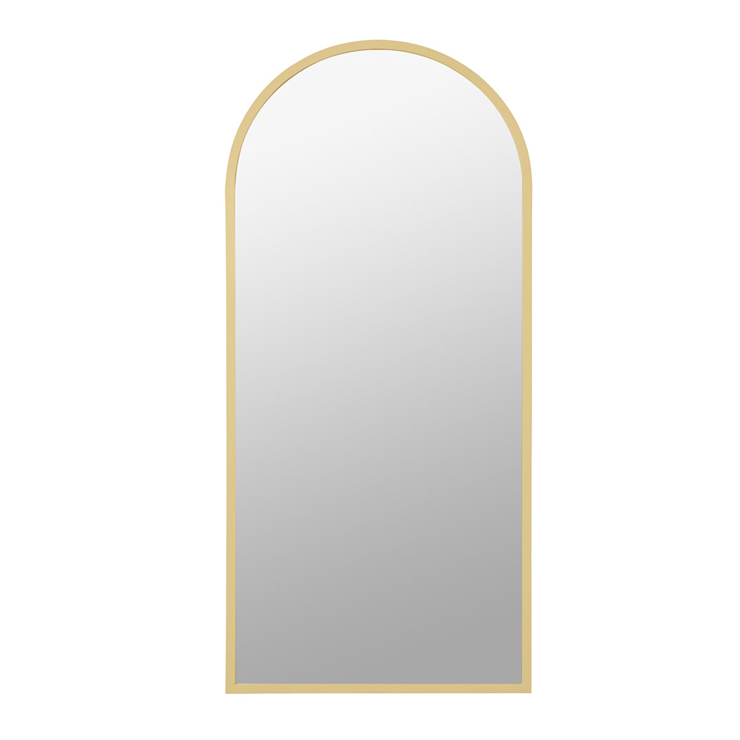 Yezi Floor Mirror Full Length Mirrors 1.8M Gold White-2006733284486287361