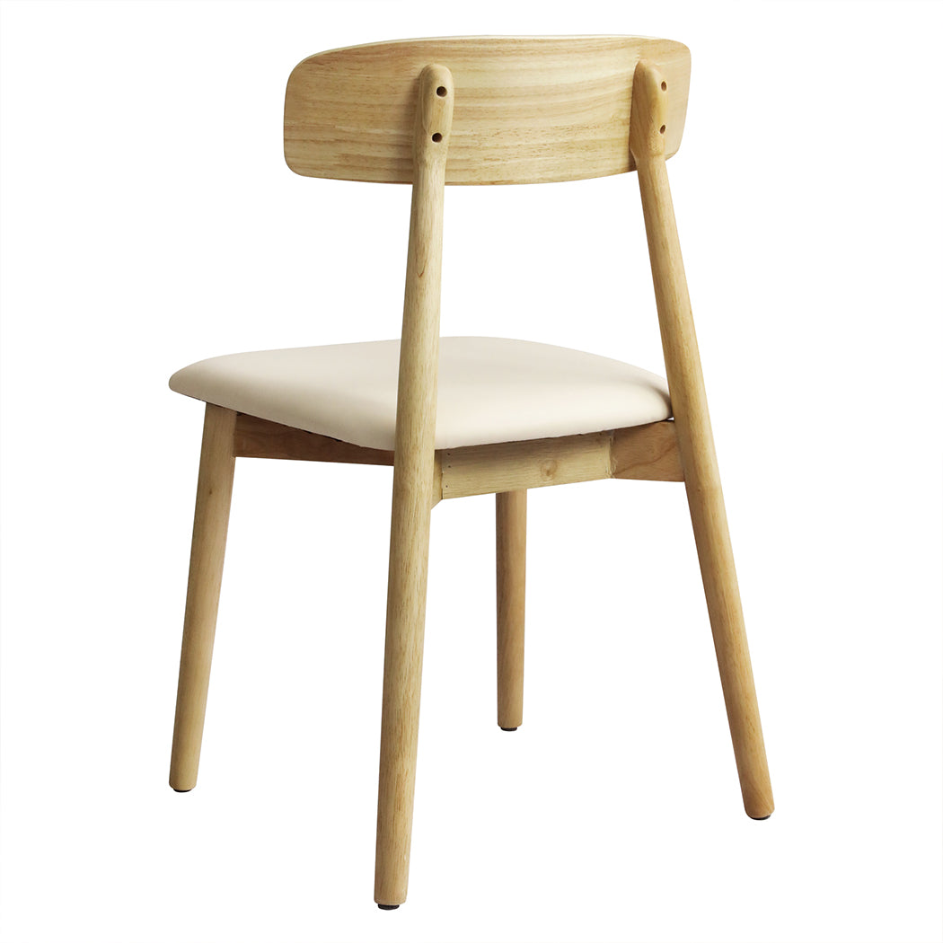 Levede 2x Dining Chairs Kitchen Chair Natural-1954802997187973121