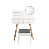 Levede Dressing Table Stool LED Mirror