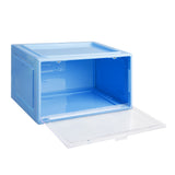 Stacked Sneaker Display Case Shoe Storage Blue-2006733027237040129