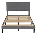 Levede Bed Frame Upholstered Platform Mattress Base Double-2011971105811730433