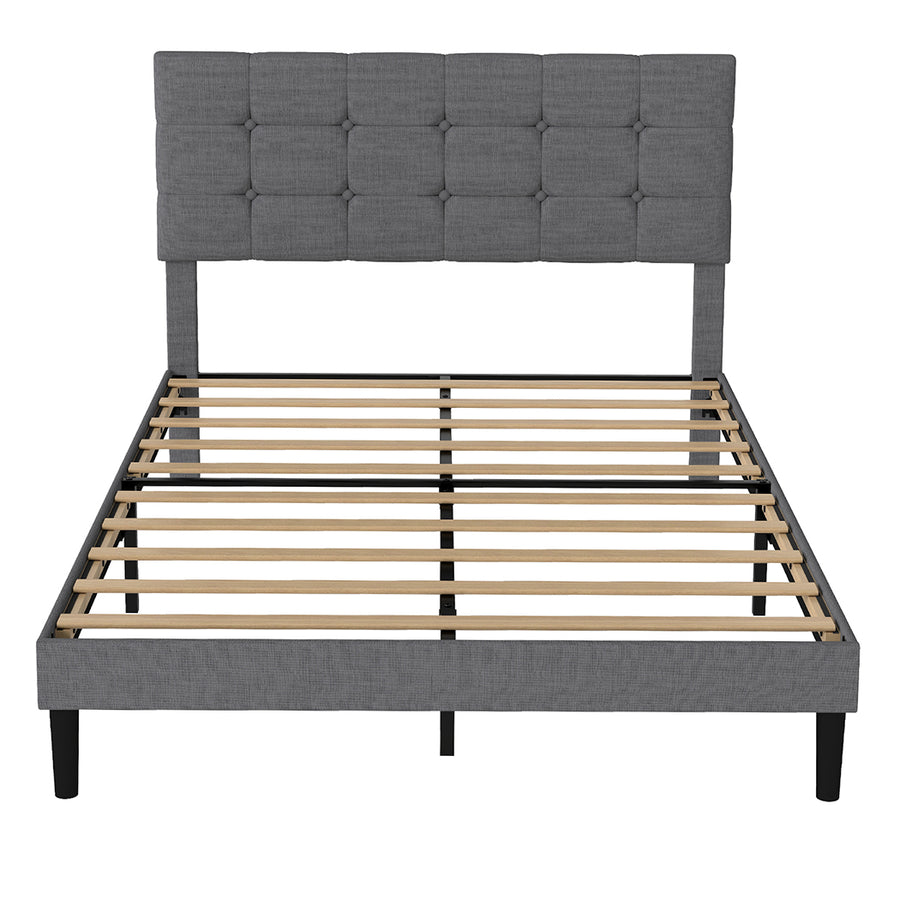 Levede Bed Frame Upholstered Platform Mattress Base Double-2011971105811730433
