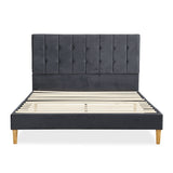 Levede Bed Frame Queen Size Mattress Grey-2006733223933120513
