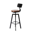 Levede 2x Bar Stool Kitchen Wooden Metal-1954802948454354945