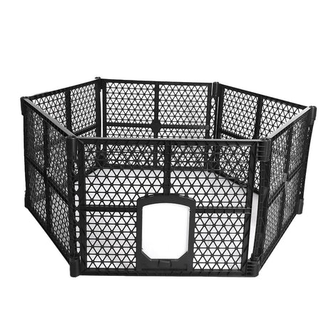 PaWz Pet Playpen Folding Dog Plastic M Medium-1954802538251423745