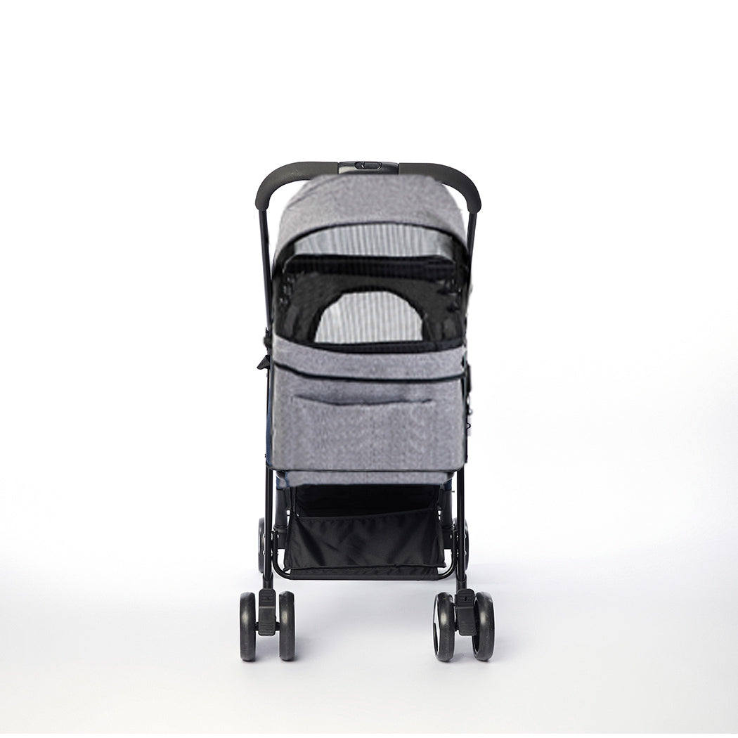 PaWz Large Pet Stroller Dog Cat Travel Grey-2006733031234211841