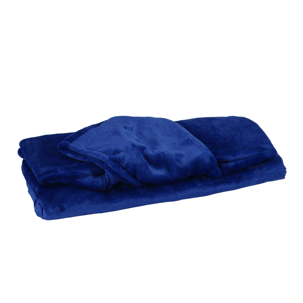 DreamZ Blanket Hoodie Adult Sweatshirt Navy Blue-2018816640342429697