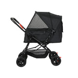 PaWz Pet Stroller Dog Cat Carrier Foldable Black-2006733031766888449