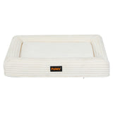 Pawz XL Size Orthopedic Dog Bed with Corduroy Removable Cover Waterproof Washable Beige