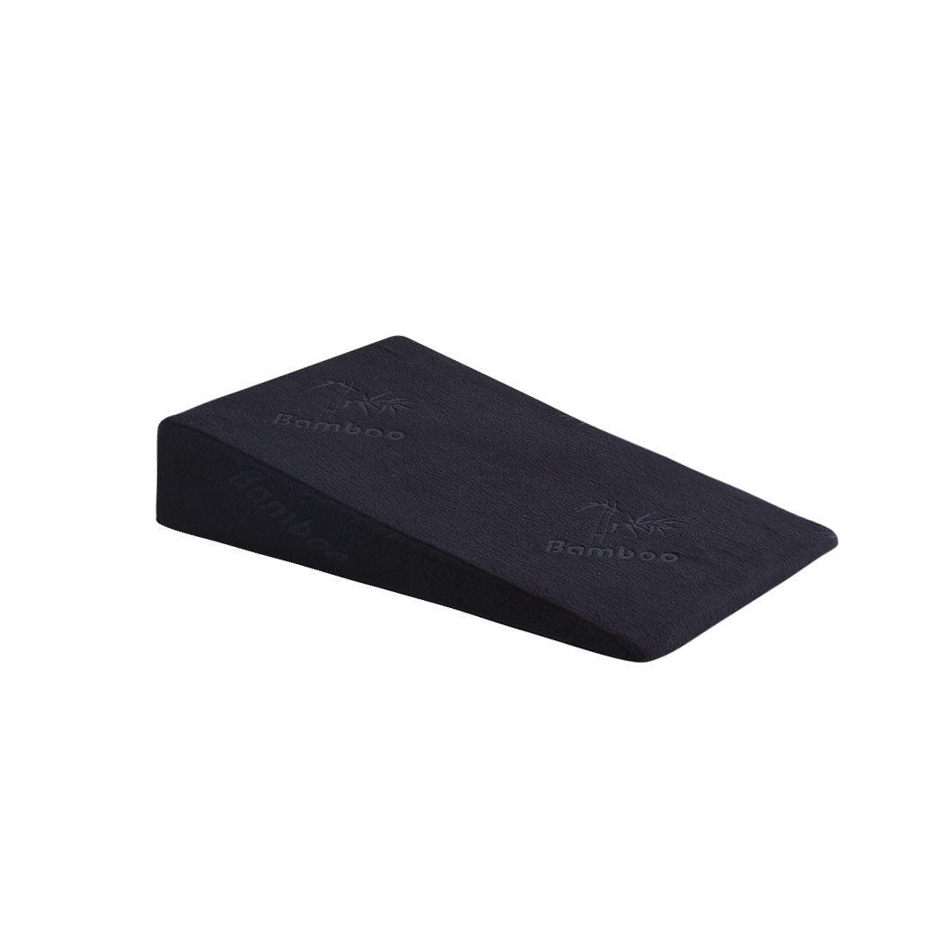 Cool Gel Memory Foam Bed Wedge Pillow With Cover Black 10-2006733149836546049