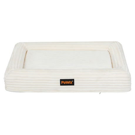 Pawz XXL Size Orthopedic Dog Bed with Corduroy Removable Cover Waterproof Washable Beige-2018816850690969601