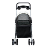 PaWz Large Pet Stroller Dog Cat Carrier Black-2006733031406178305