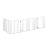PaWz Wooden Pet Gate Dog Fence Safety White 100 Pack-2018816819741200385