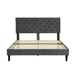 Levede Bed Frame Queen Size Mattress Grey-2006733224449019905