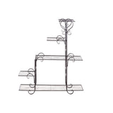 Levede Plant Stand Outdoor Indoor Metal Black-2018816719711244289
