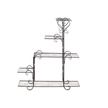 Levede Plant Stand Outdoor Indoor Metal Black-2018816719711244289