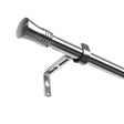 Marlow Satin Nickel Curtain Rod Steel Quiet Rail Pole Pommel Set Adjustable-2018816721514795008