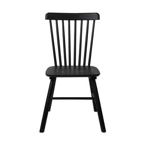 Levede 2x Dining Chairs Kitchen Winsor Black-2018816905514717185
