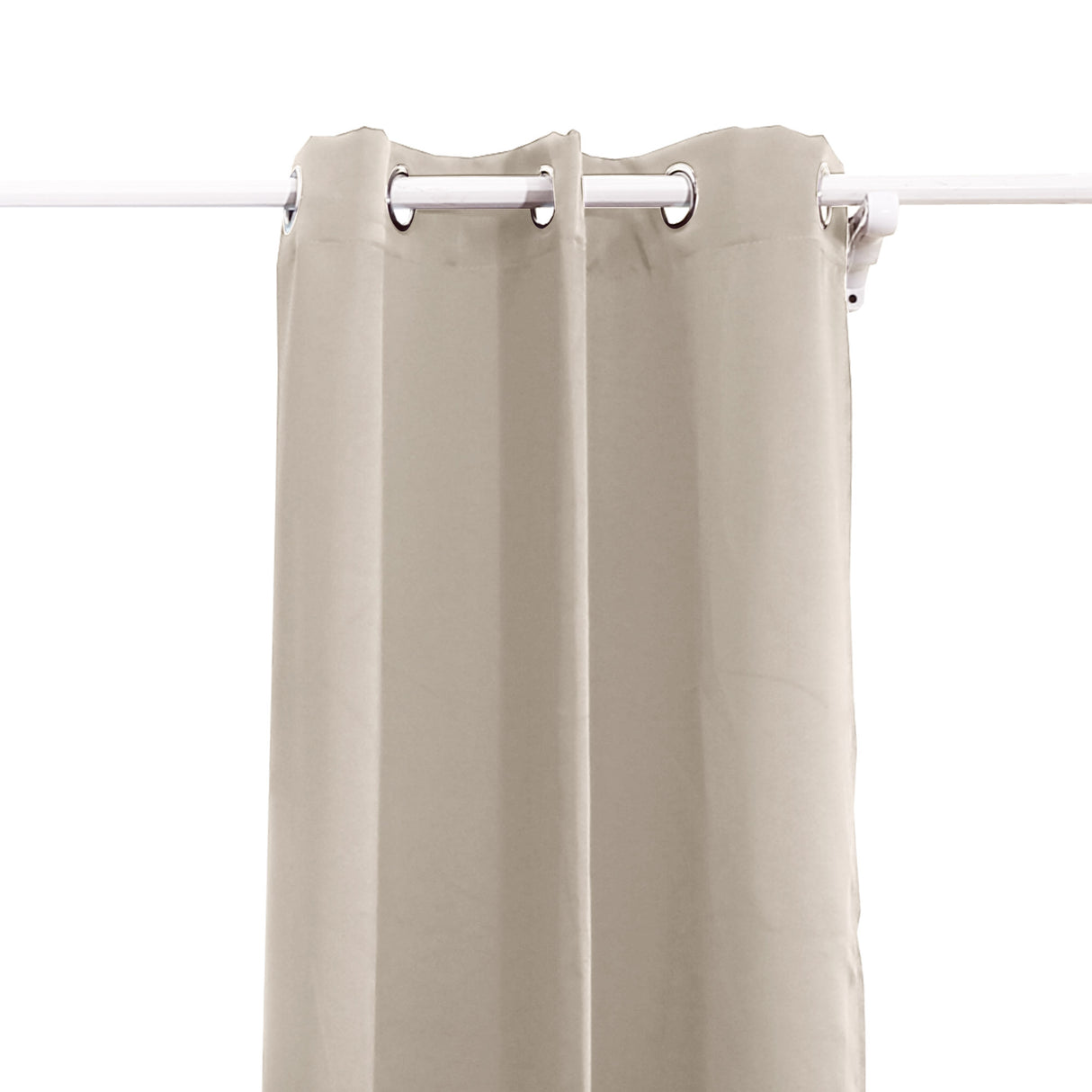 2x Blockout Curtains Panels 3 Layers Beige CD1003-132X213-GR-2018816668163248129