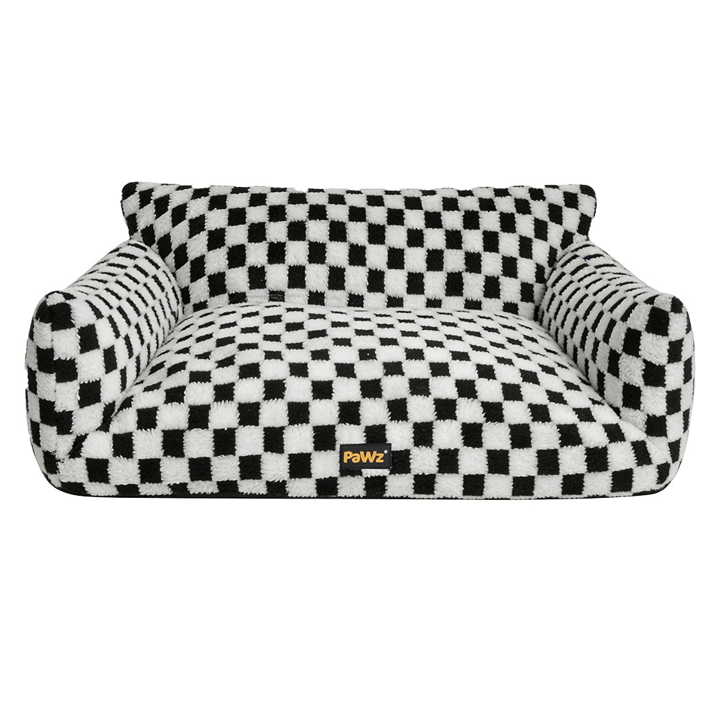 Pawz Pet Bed Plush Checkered Dog Bed Washable Cat Bed-2018816740531769345