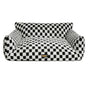Pawz Pet Bed Plush Checkered Dog Bed Washable Cat Bed