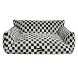 Pawz Pet Bed Plush Checkered Dog Bed Washable Cat Bed-2018816715483385857