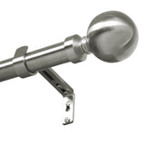Marlow Steel Curtain Rod Quiet Rail Satin Nickel