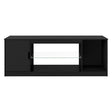 Levede TV Stand Storage with LED 140cm Black-2011971130793005057