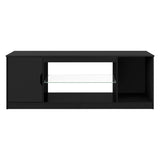 Levede TV Stand Storage with LED 140cm Black