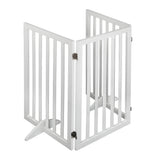PaWz Wooden Pet Gate Dog Fence Safety White 400x 3MM-2006732963521368065