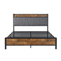 Levede Queen Bed Frame Tufted Headboard USB Charge