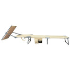 Levede Foldable Lounge Chairs with Canopy Khaki-2006732877097734145