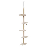 Pawz Cat Tree Tower Scratching Post Scratcher 230-275cm-2006732707702378497