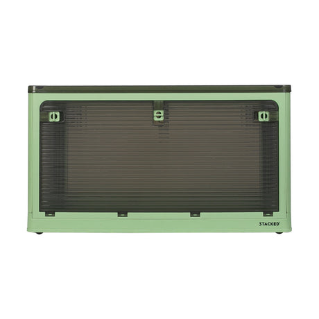 Storage Box Plastic Stackable Container L Green Large-2006733025555124225