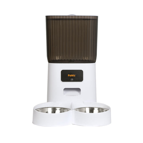PaWz 5L Automatic Pet Feeder 2 Bowl White-2018816828129808385