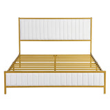 Levede Metal Bed Frame Under Bed Storage Queen Beige-2006732902183866369