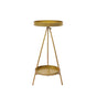 Levede Plant Stand 2 Tiers Outdoor Indoor Gold Medium