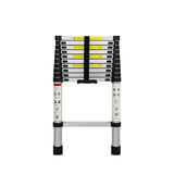 Traderight Multipurpose Ladder Telescopic 3.2M Silver 3.2 Meter