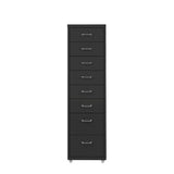 Levede 8 Drawer Office Cabinet Drawers Black-2018816893732917249