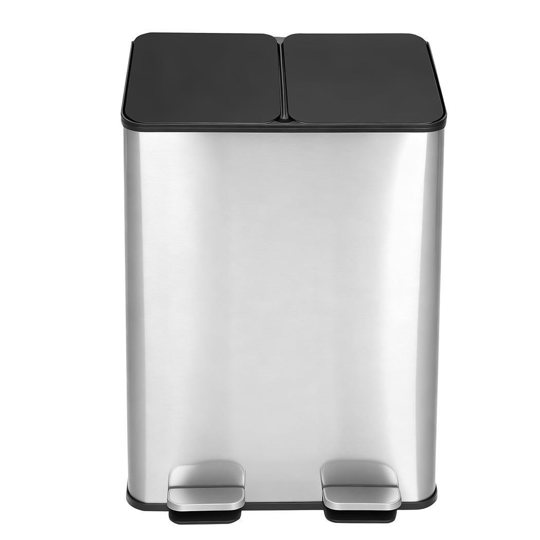 Toque 60L Pedal Bin Kitchen Waste Can Recycling Dustbin-2018816874996961281
