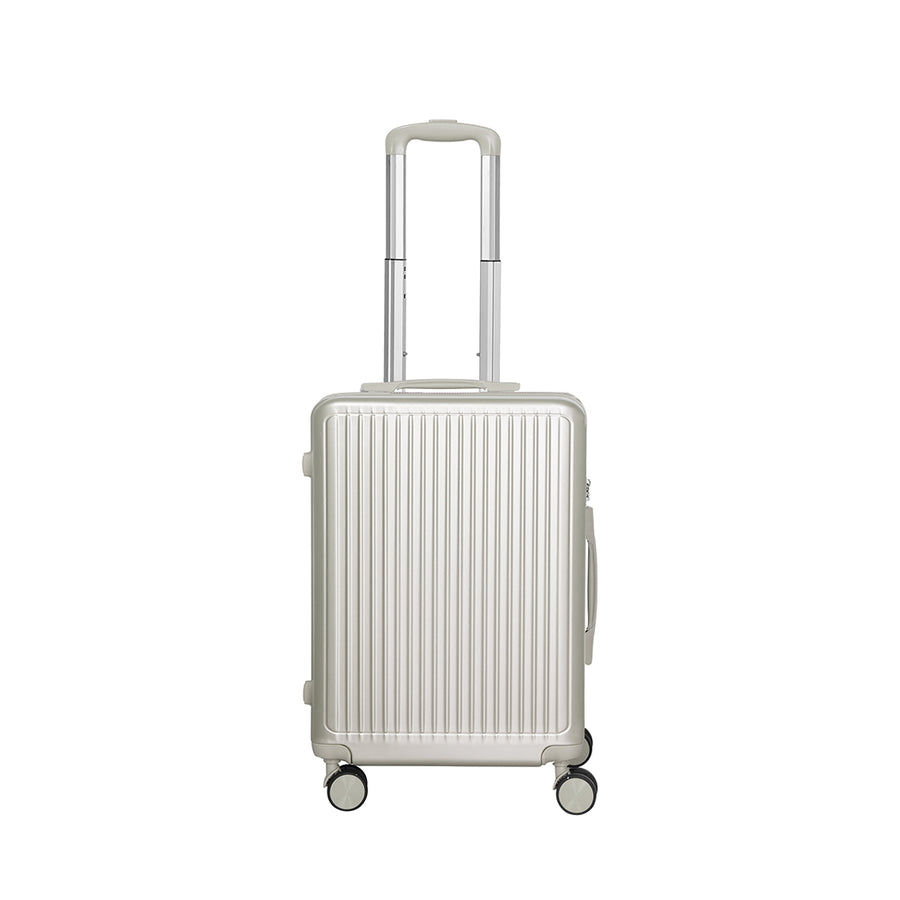 Slimbridge Luggage Suitcase Trolley White 2pc 14"+20"-2006733067858874369