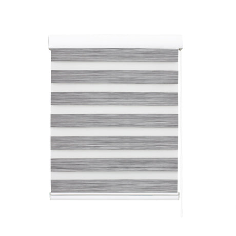 Marlow Blackout Zebra Roller Blind Curtains 90x210 Grey-2018816733489532929
