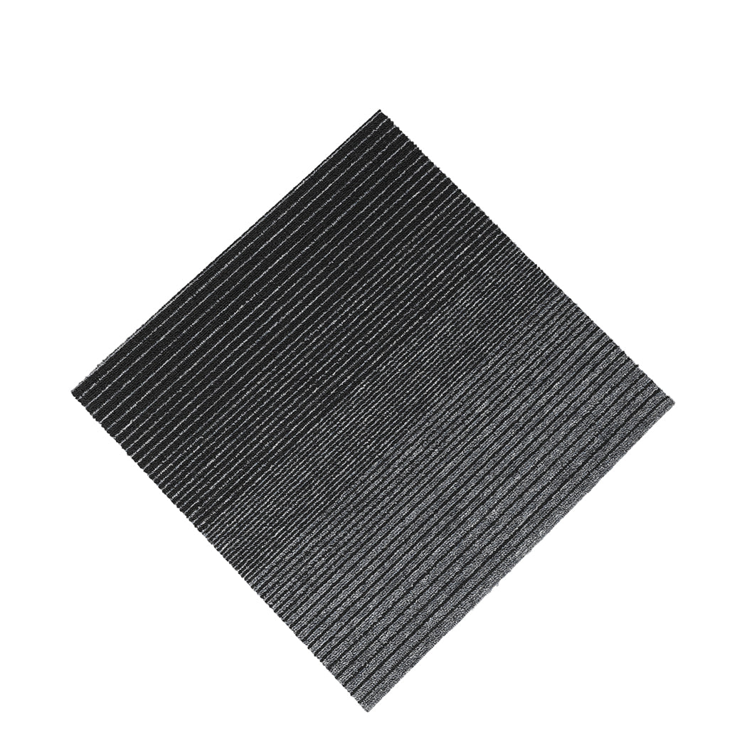 Marlow 20x Carpet Tiles 5m2 Box Heavy Black-2018816861713600513