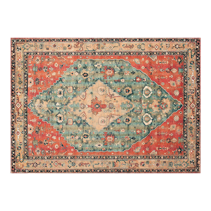 Marlow Floor Rug Vintage Polyester Washable Area Rugs-2011971111285297153